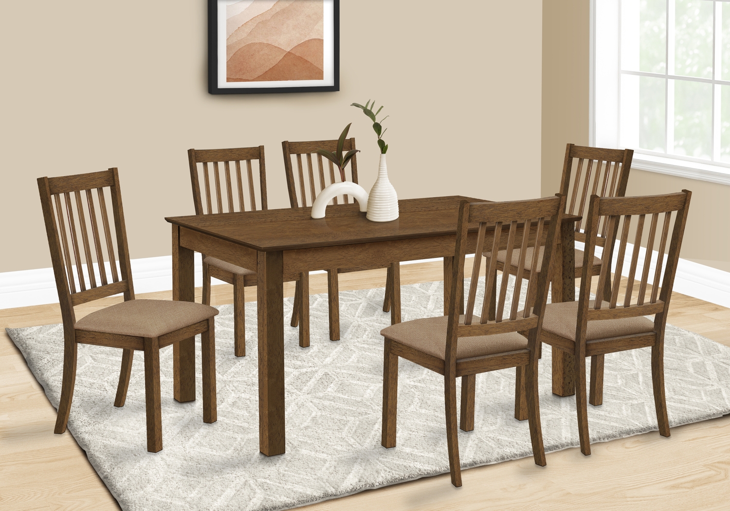 Bannyan Walnut Dining Table - Thumbnail - Image 3