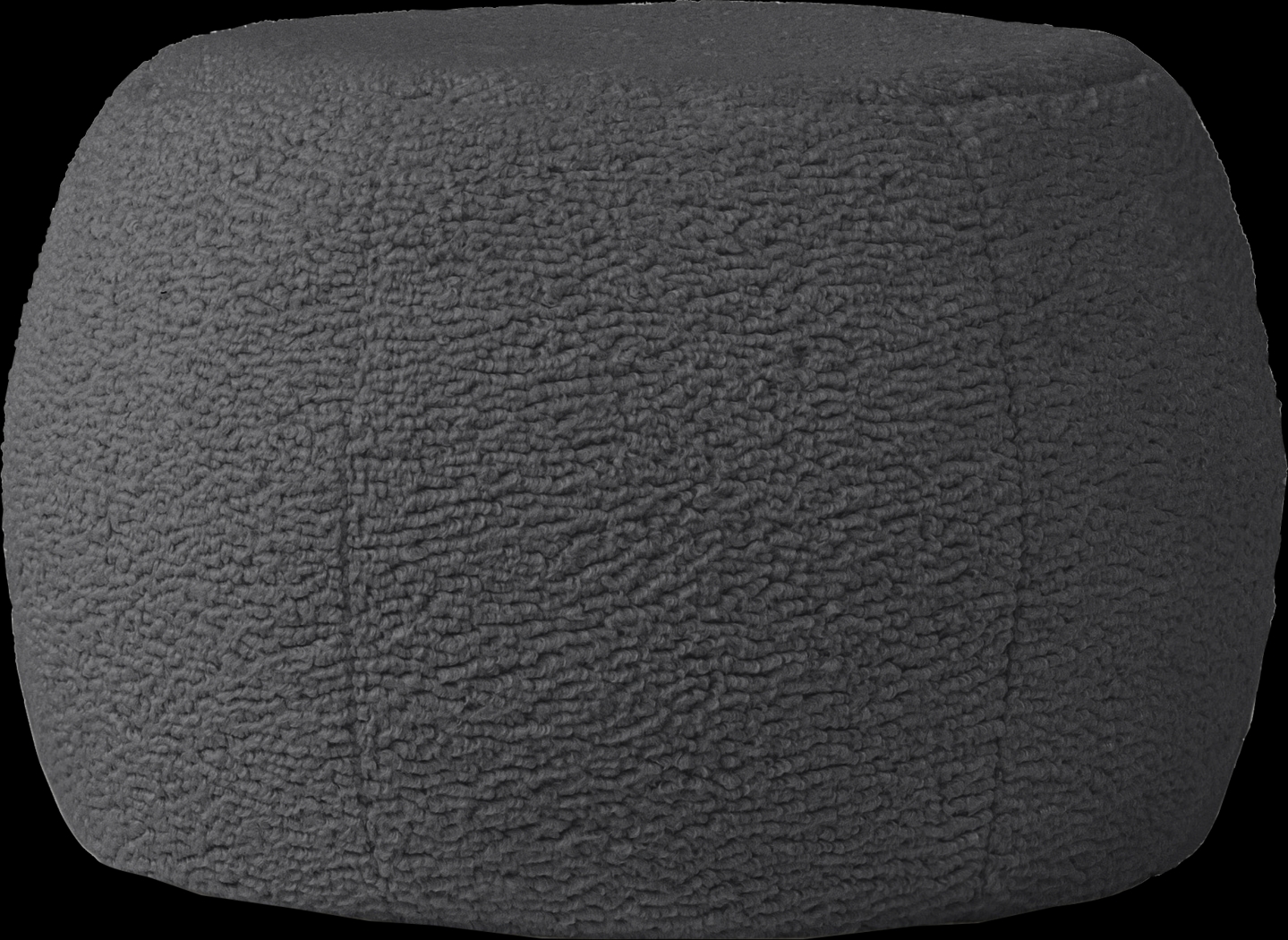 Bansqa I Black Shearling Pouf - Thumbnail - Image 1