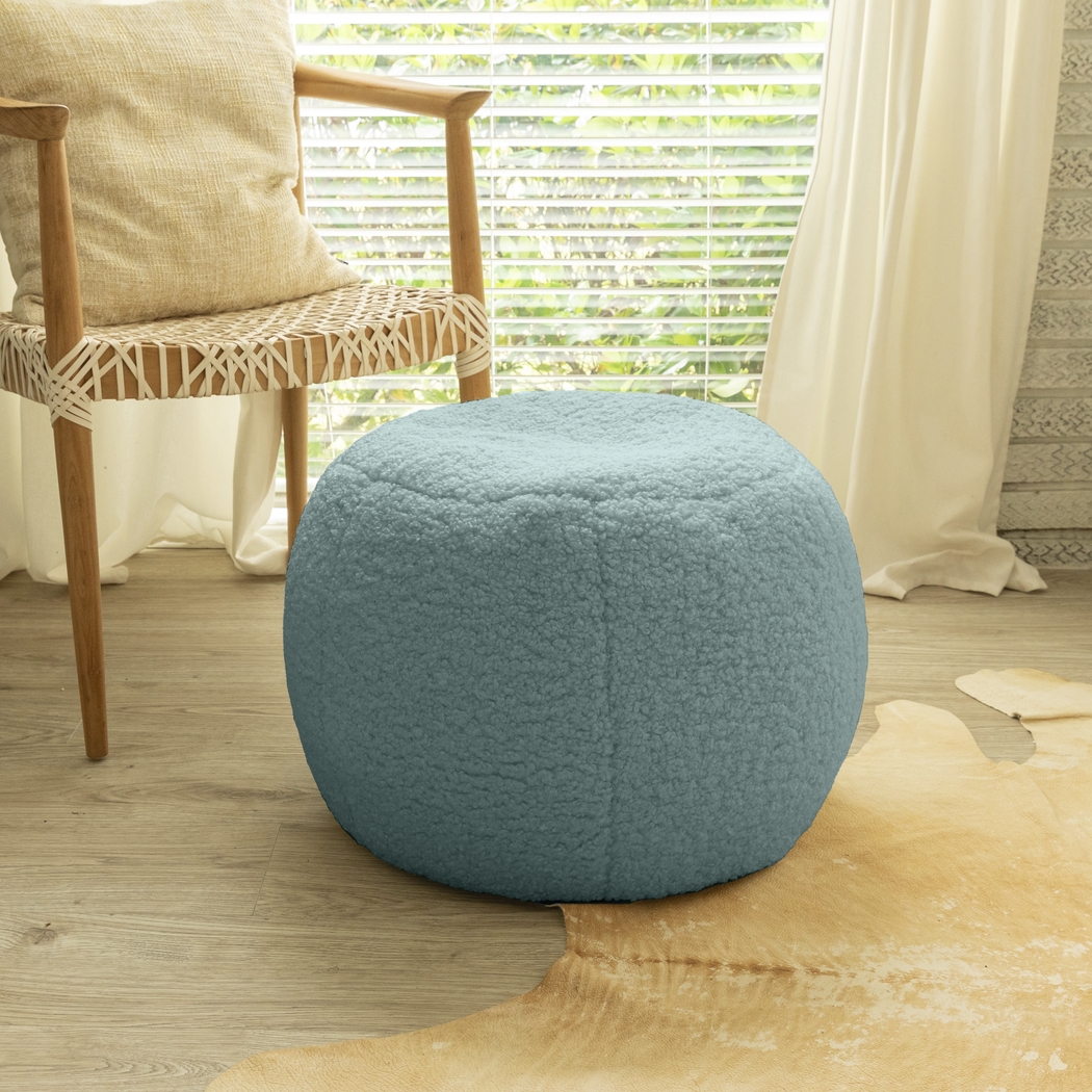 Bansqa I Green Shearling Pouf - Thumbnail - Image 5