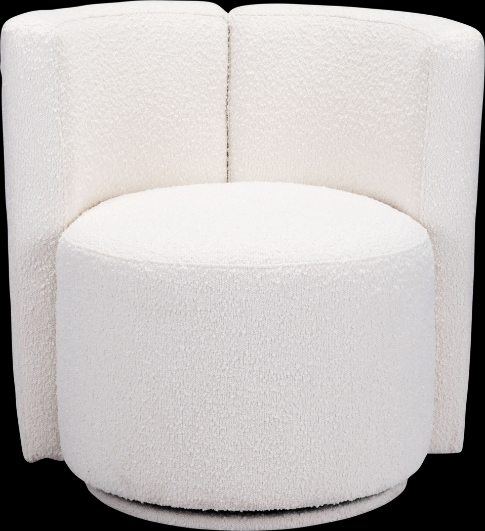 Baozy White Accent Chair - Thumbnail - Image 2