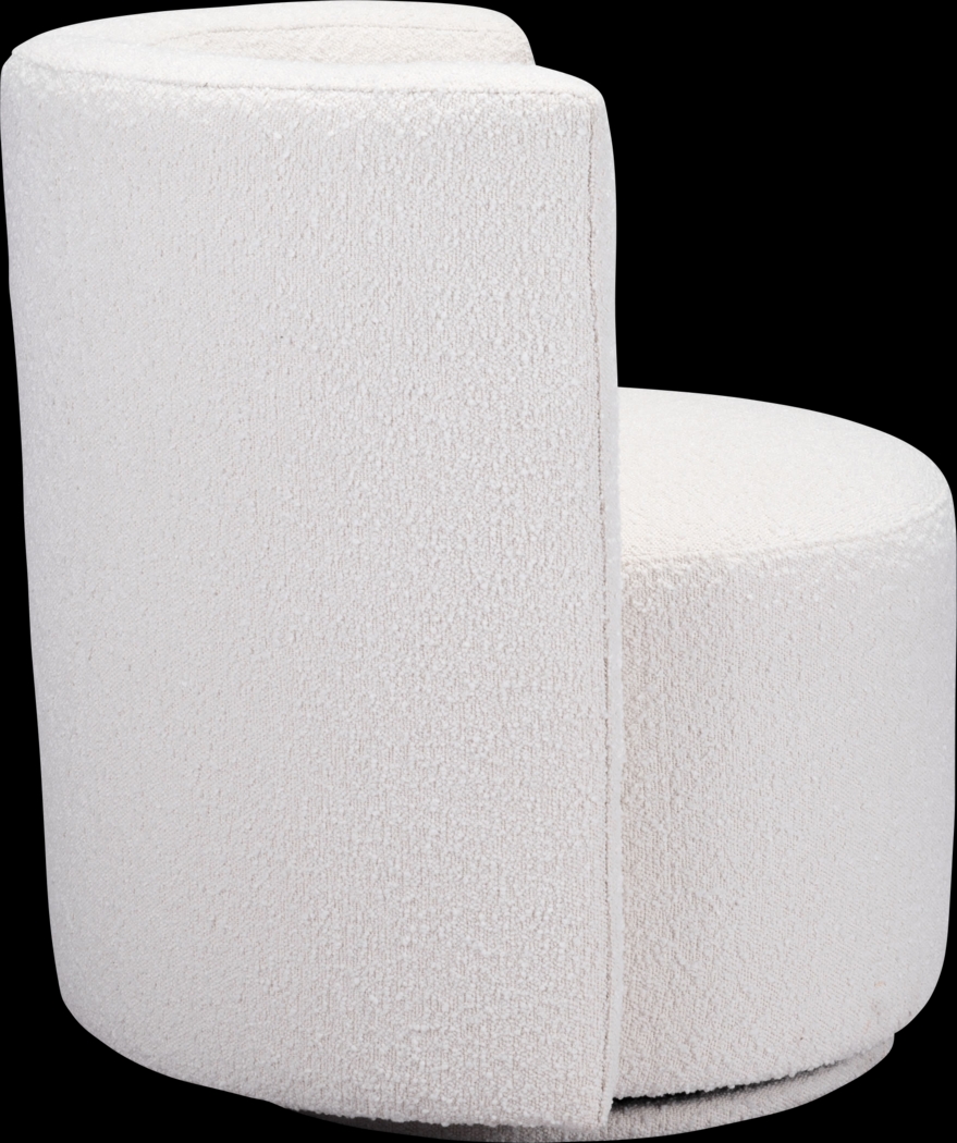 Baozy White Accent Chair - Thumbnail - Image 3