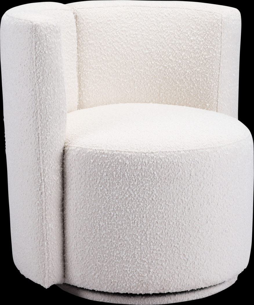 Baozy White Accent Chair - Thumbnail - Image 1