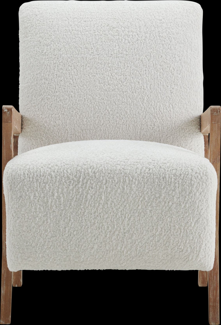 Baranco White Accent Chair - Thumbnail - Image 2