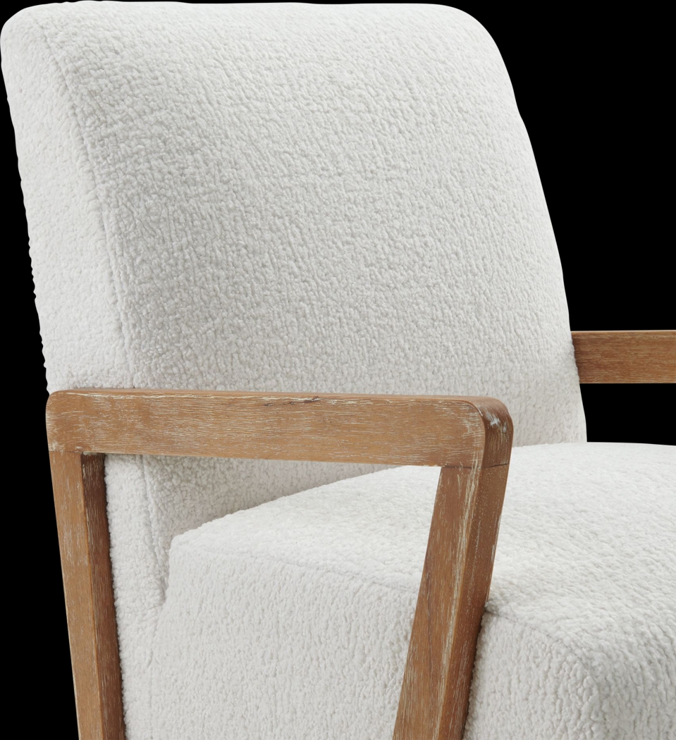 Baranco White Accent Chair - Thumbnail - Image 6
