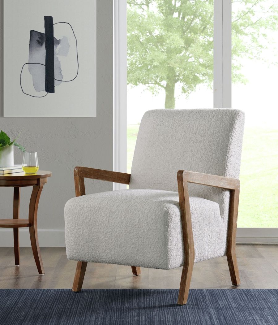 Baranco White Accent Chair - Thumbnail - Image 7