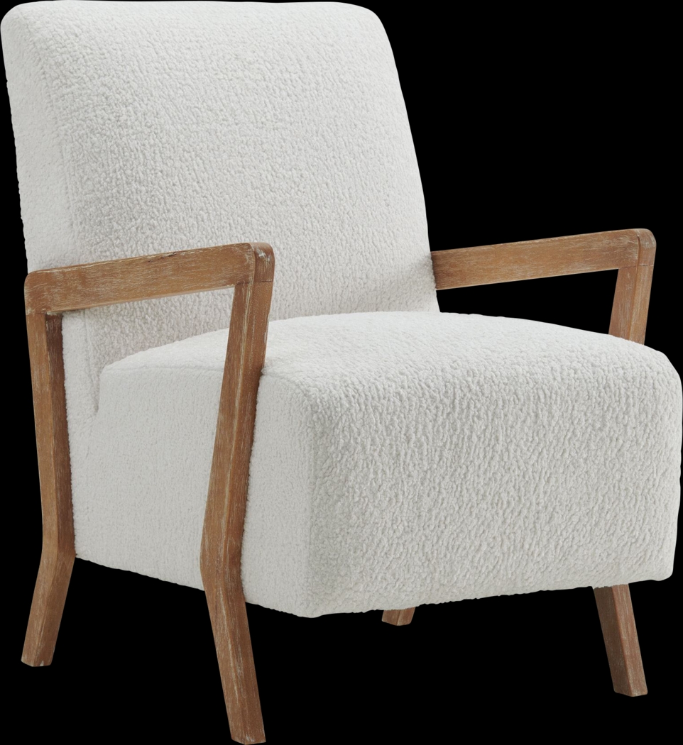 Baranco White Accent Chair - Thumbnail - Image 1