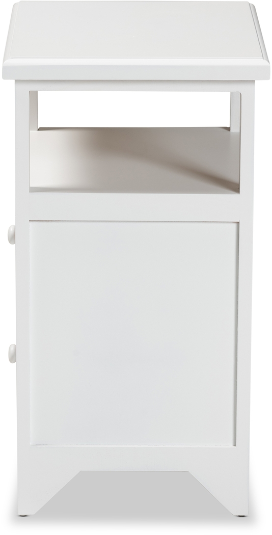 Barbaree White Nightstand - Thumbnail - Image 4