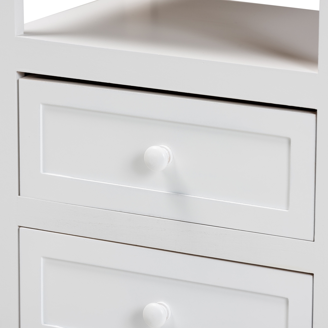 Barbaree White Nightstand - Thumbnail - Image 5