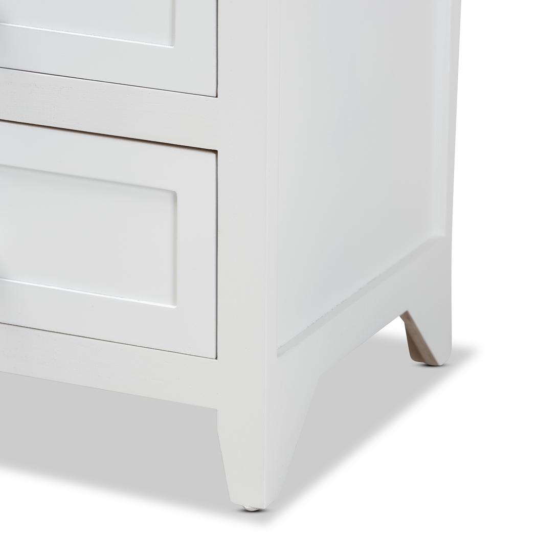 Barbaree White Nightstand - Thumbnail - Image 6