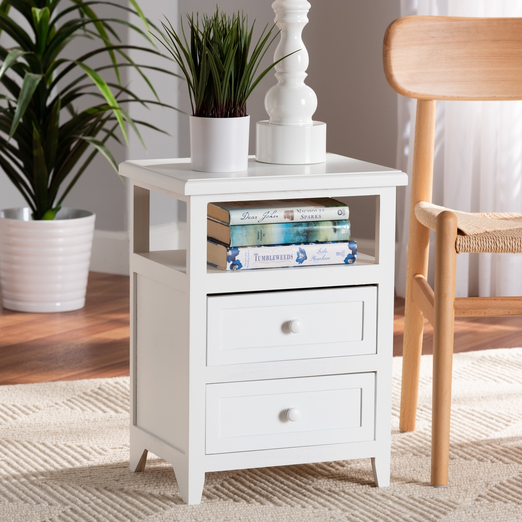 Barbaree White Nightstand - Thumbnail - Image 8