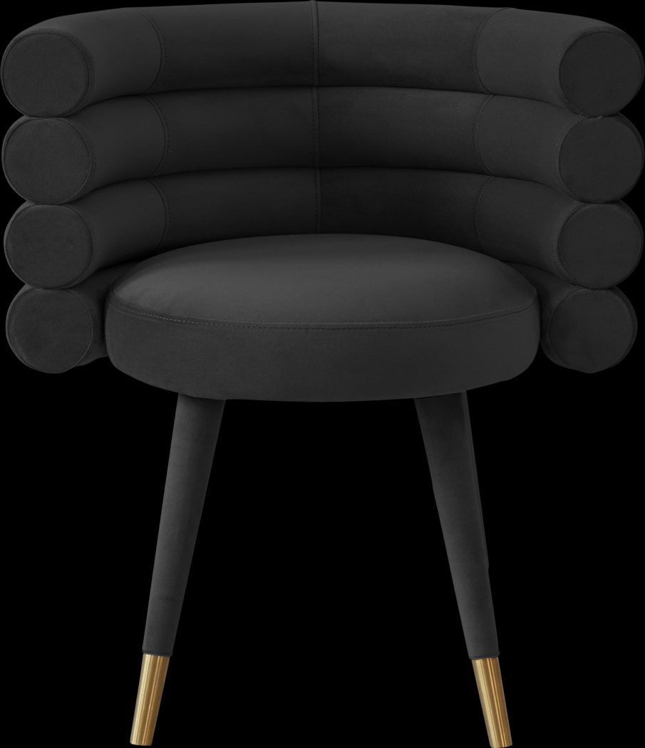 Barberry Black Arm Chair - Thumbnail - Image 2
