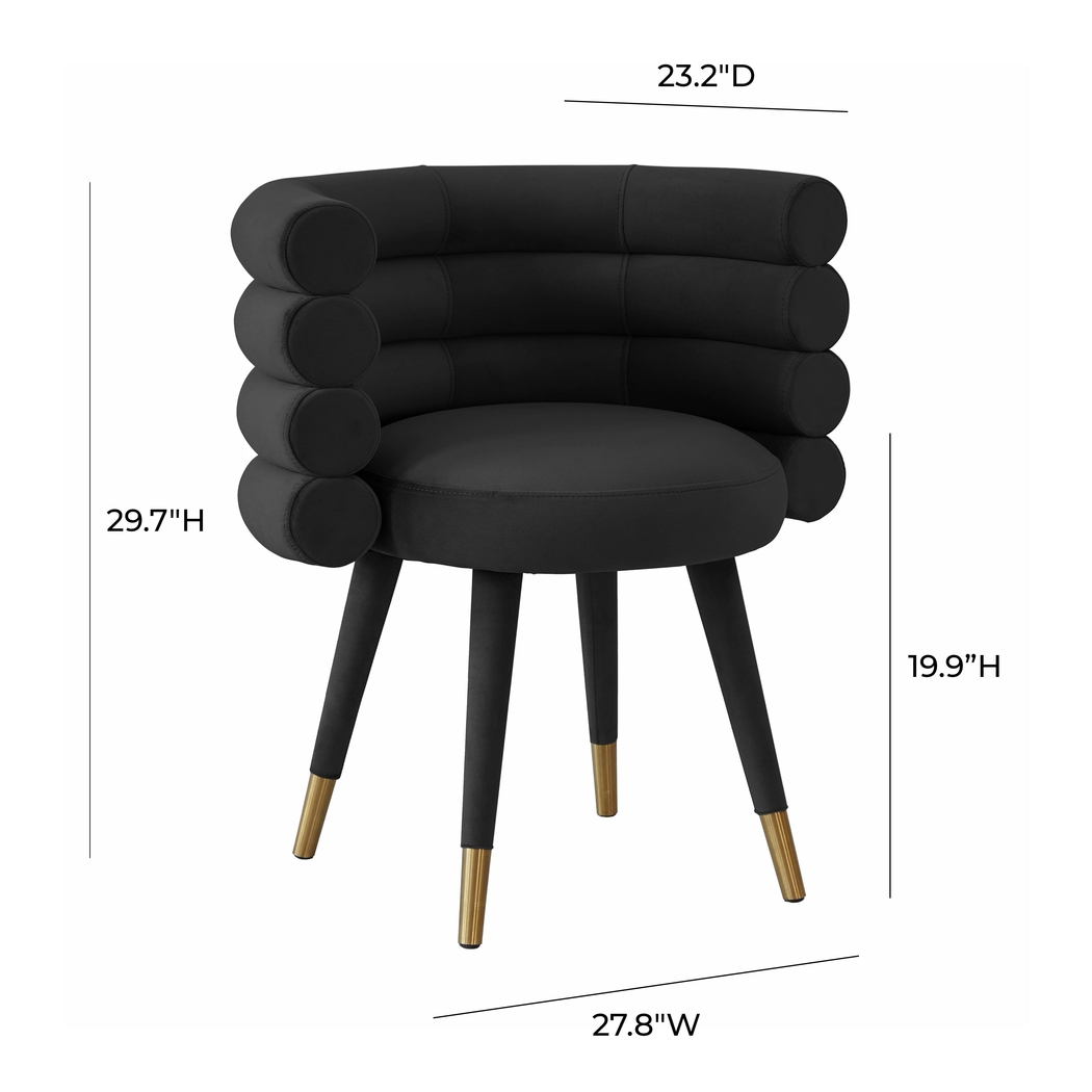 Barberry Black Arm Chair - Thumbnail - Image 6