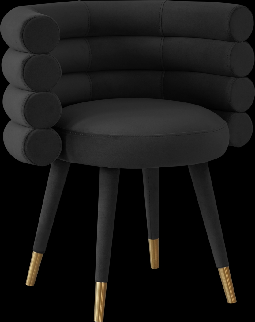 Barberry Black Arm Chair - Thumbnail - Image 1