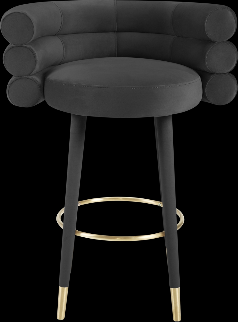 Barberry Black Barstool - Thumbnail - Image 2