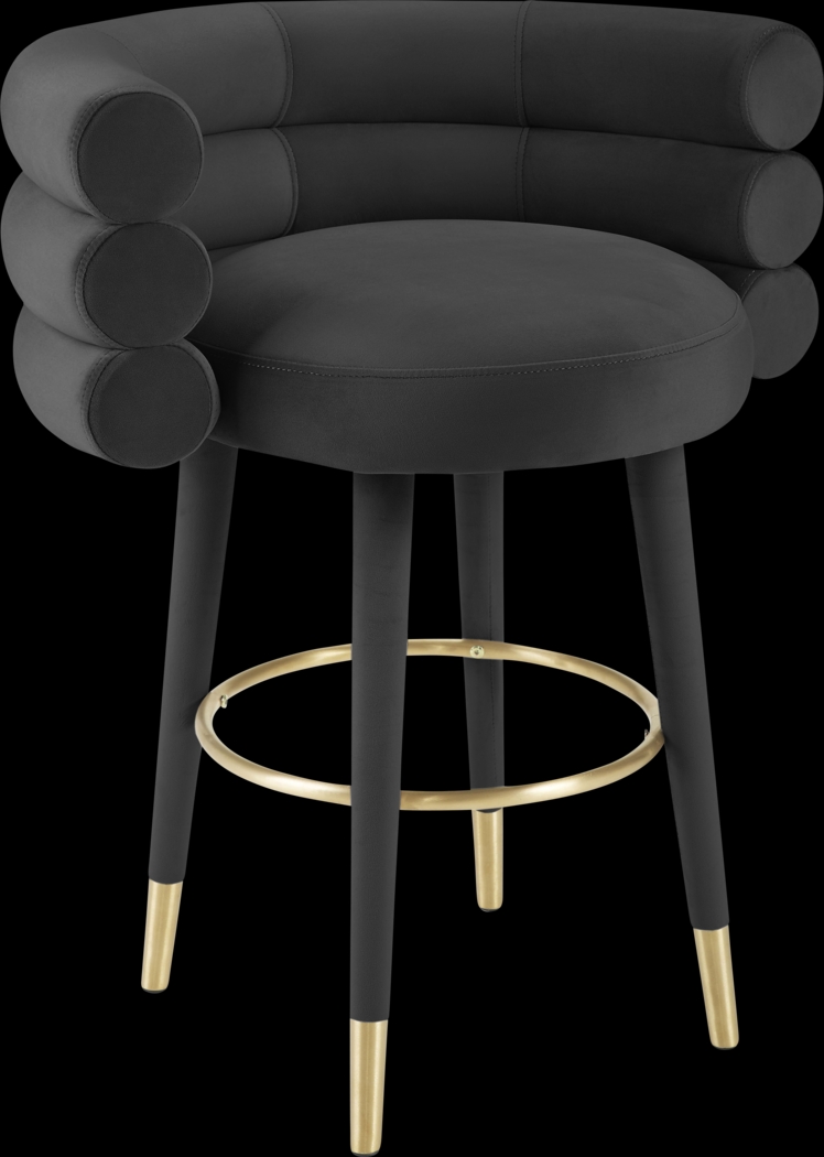 Barberry Black Counter Height Stool - Thumbnail - Image 1