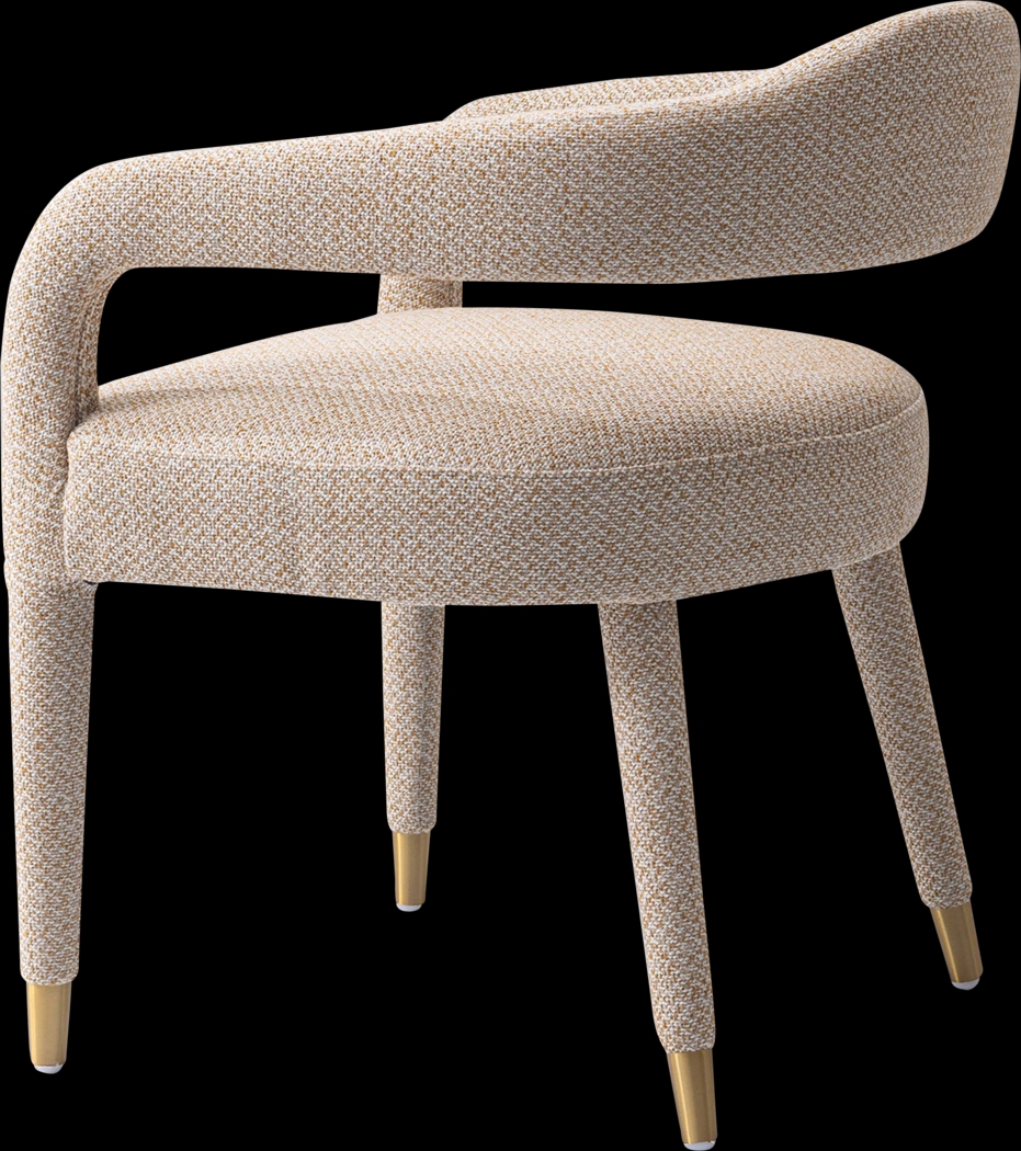 Barbette Gold Arm Chair - Thumbnail - Image 6