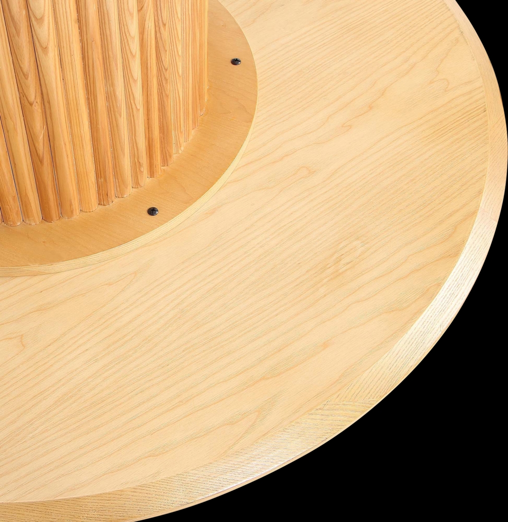 Barbette Natural and Gold 5 Pc Dining Table Set - Thumbnail - Image 18