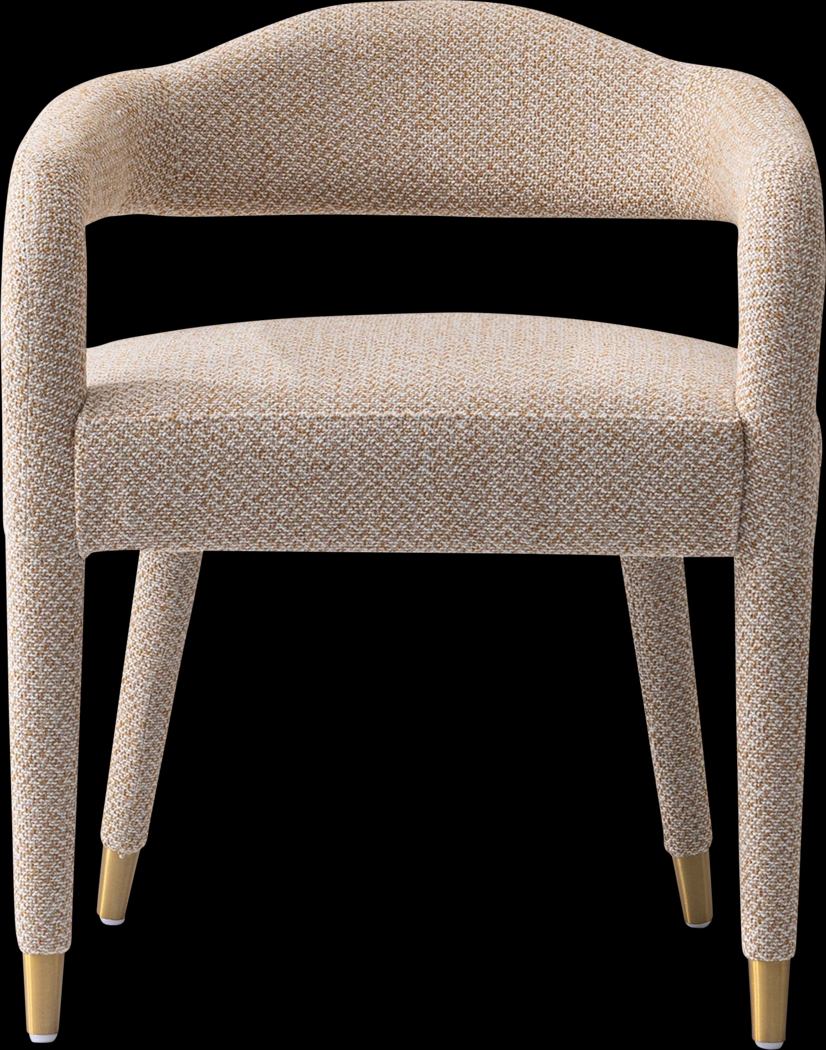 Barbette Natural and Gold 5 Pc Dining Table Set - Thumbnail - Image 4