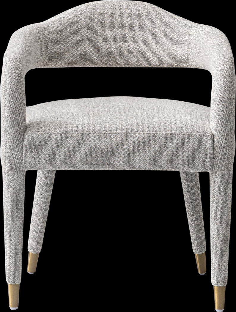 Barbette Natural and Silver 5 Pc Dining Table Set - Thumbnail - Image 7