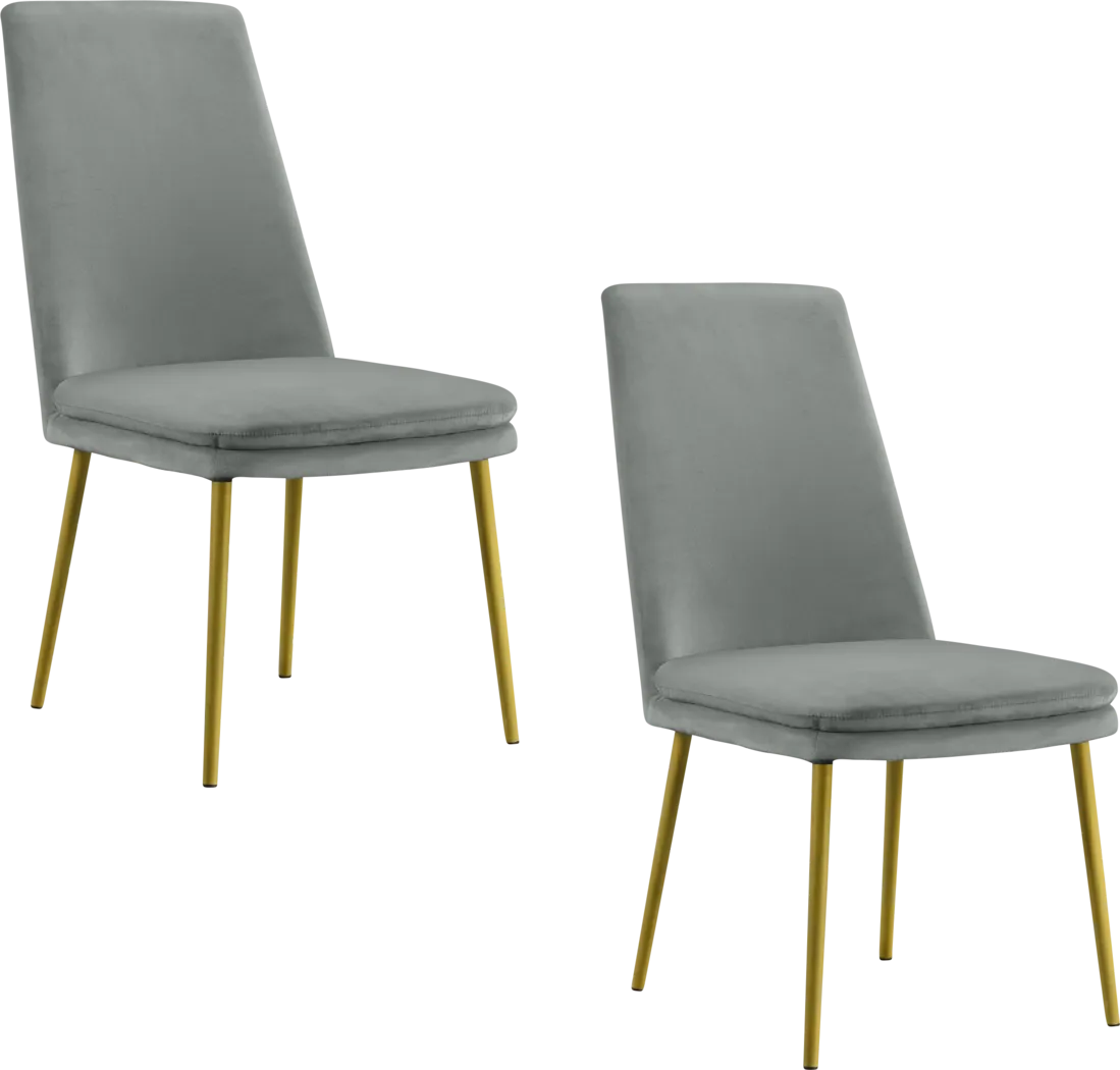 Barbstone Gray Dining Chair, Set of 2 - Thumbnail - Image 1