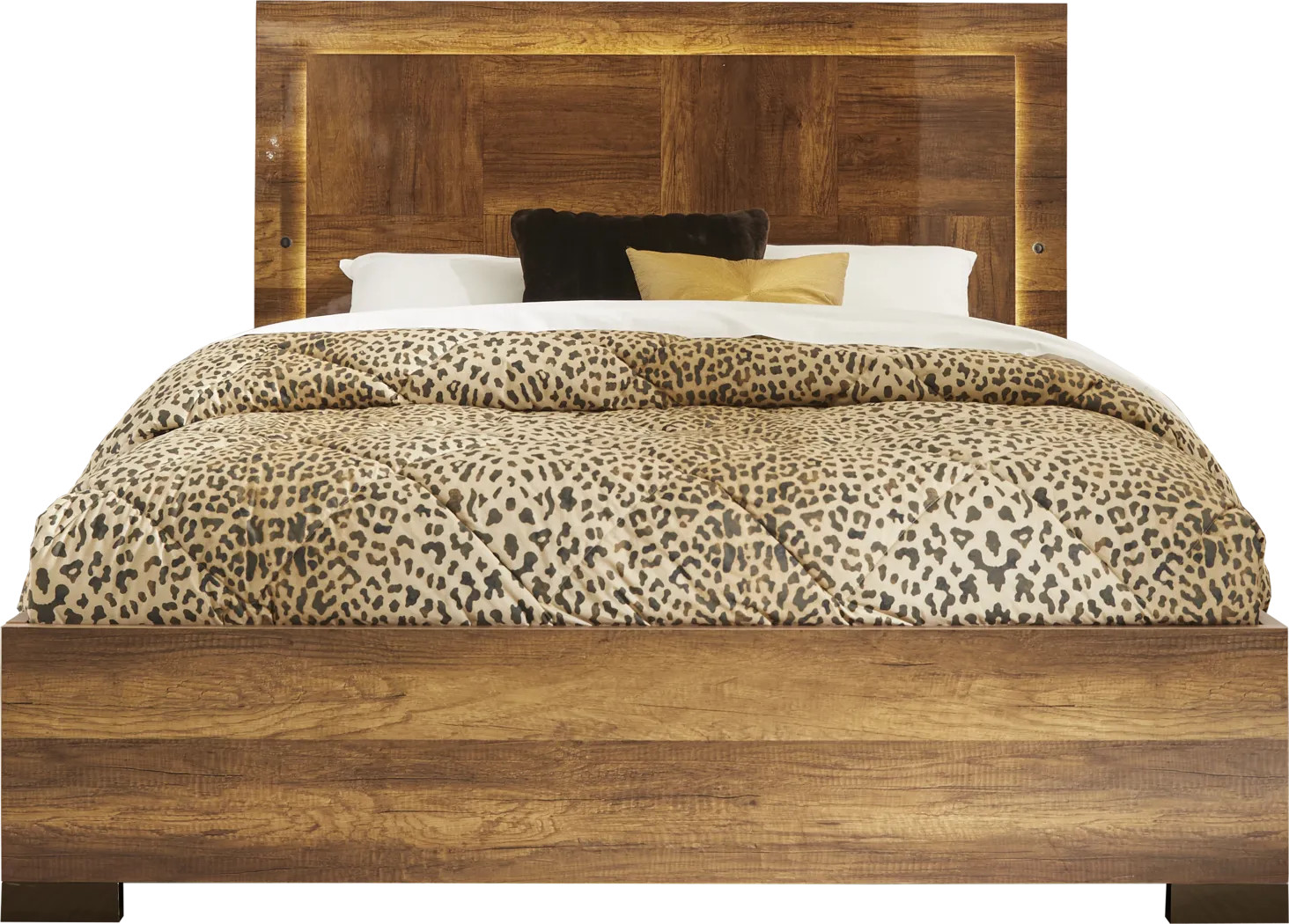 Barceloneta Walnut 5 Pc King Panel Bedroom - Thumbnail - Image 2