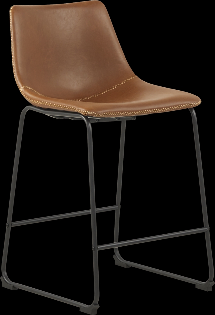 Barcroft Brown Counter Height Stool - Thumbnail - Image 1