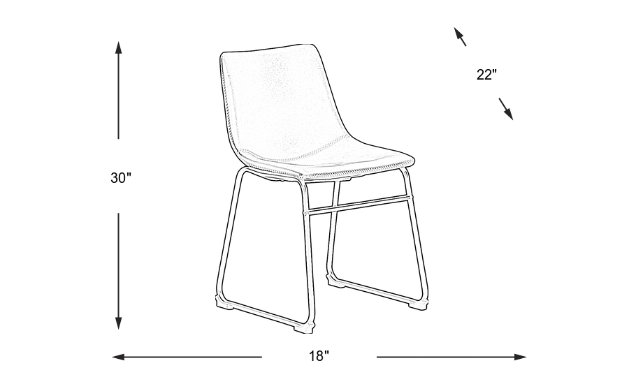 Dimension Image. Please refer to the Dimension Tab on this page for dimension details.