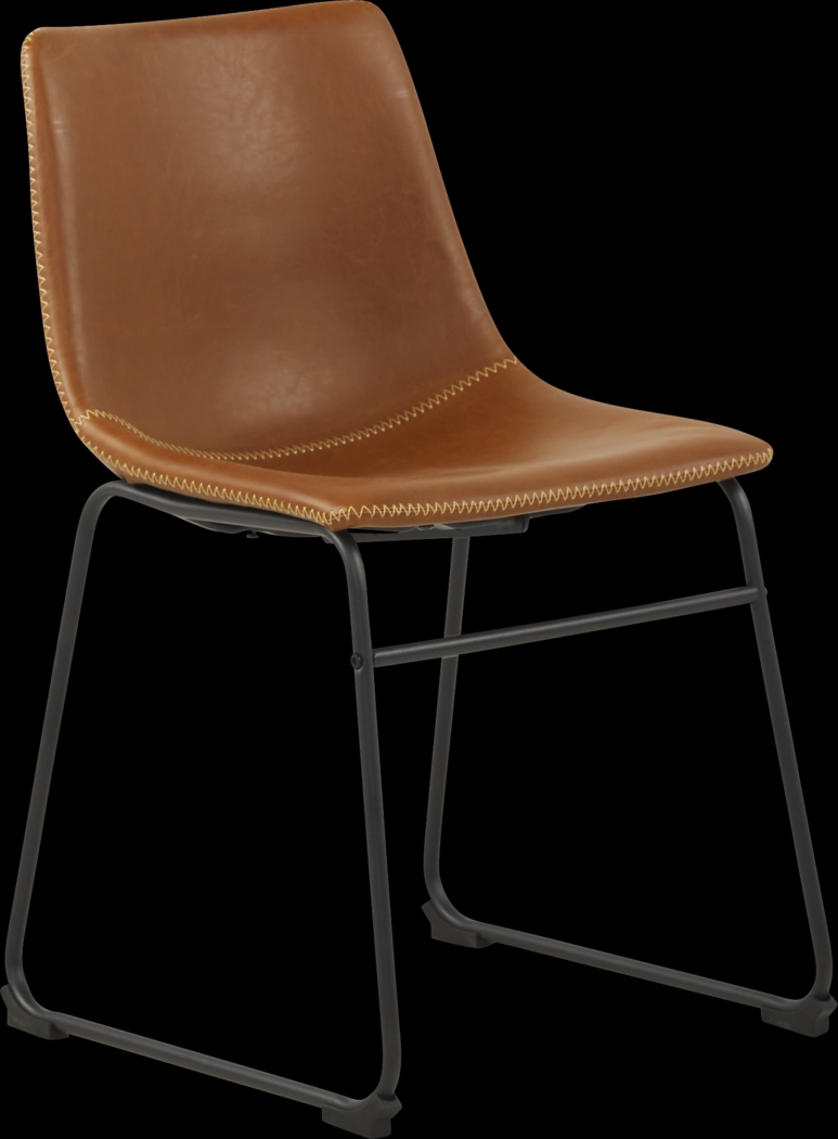 Hollybrooke Black 5 Pc Dining Room with Brown Chairs - Thumbnail - Image 2