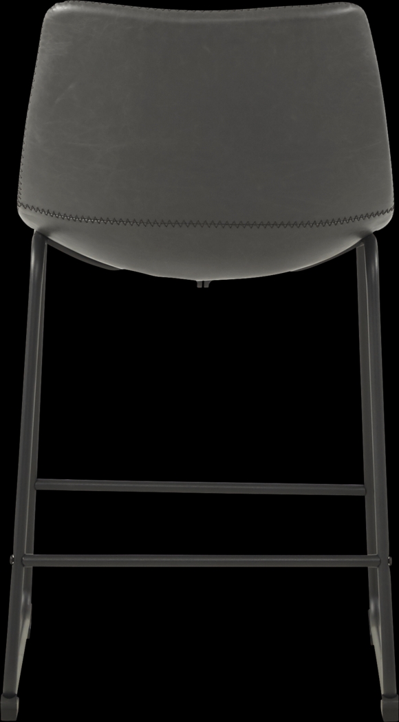 Lonia Natural 5 Pc 42 in. Round Counter Height Dining Set with Gray Stools - Thumbnail - Image 6