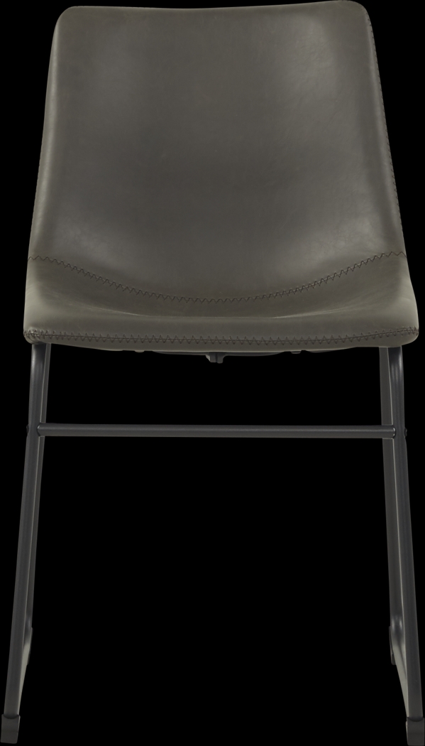 Lonia Natural 5 Pc 42 in. Round Dining Set with Gray Chairs - Thumbnail - Image 6