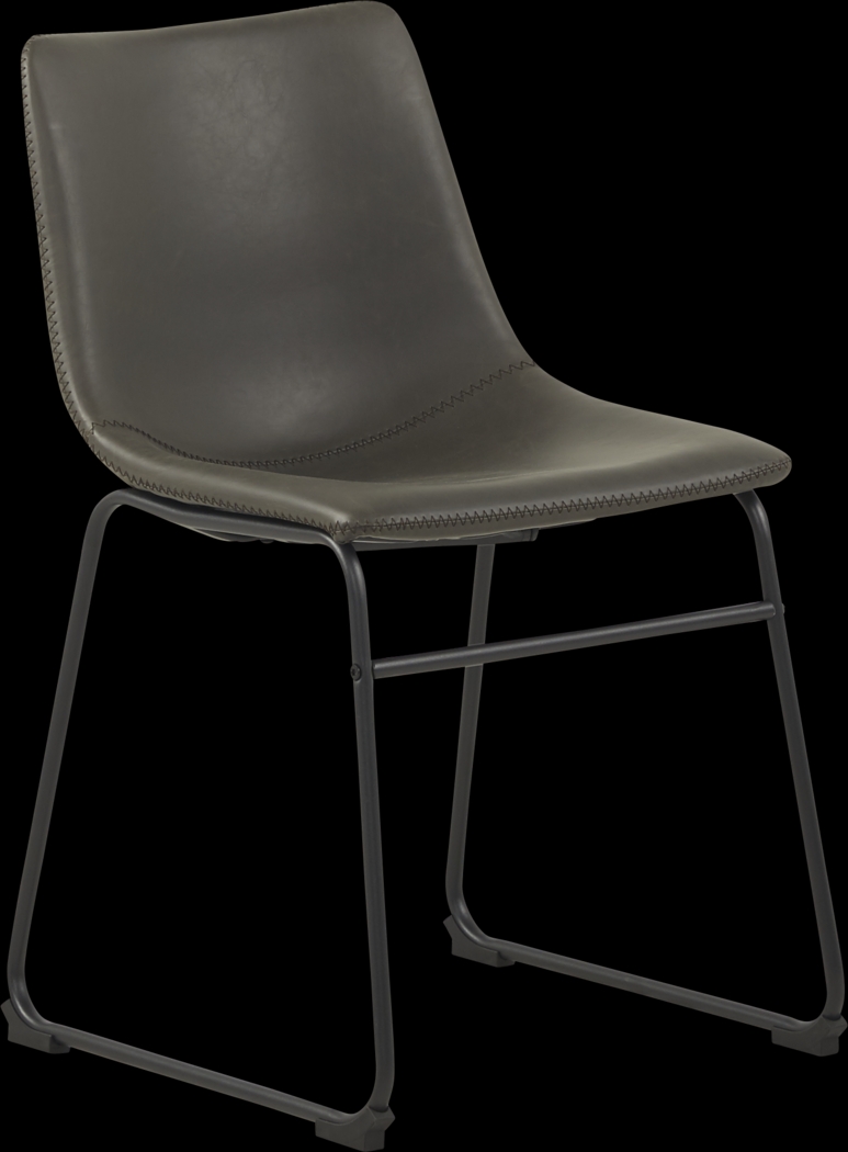 Lonia Natural 5 Pc 42 in. Round Dining Set with Gray Chairs - Thumbnail - Image 4