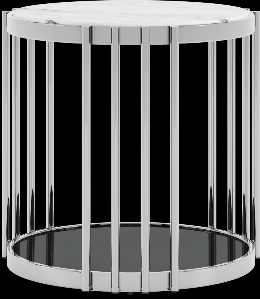 Bardiglio Silver 3 Pc Occasional Table Set - Thumbnail - Image 4