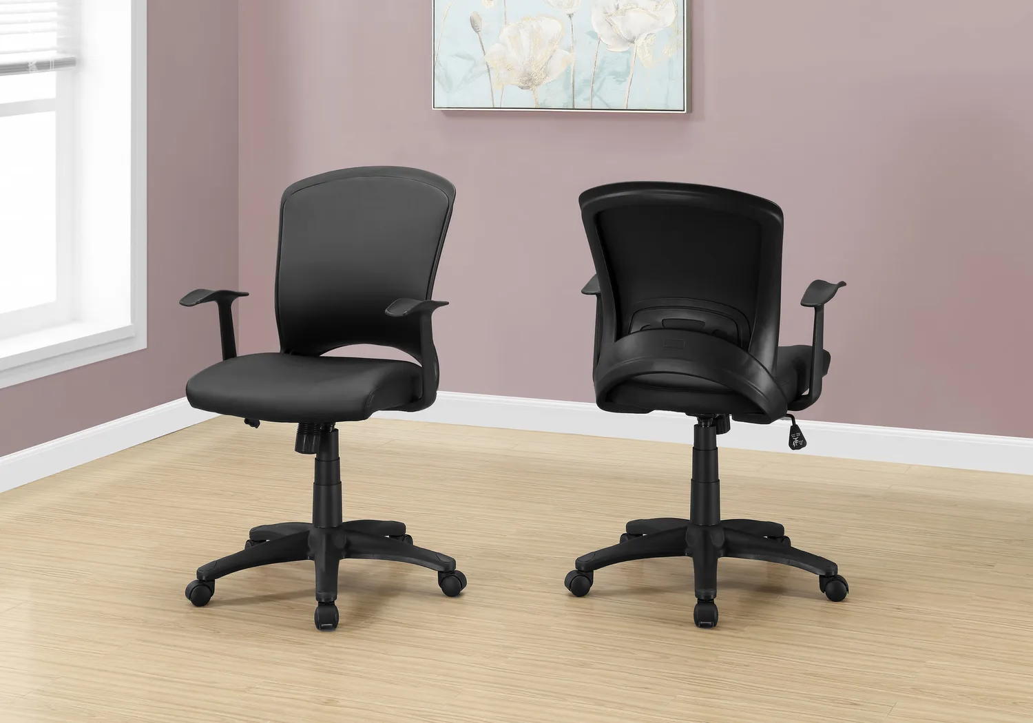 Bardwell Black Desk Chair - Thumbnail - Image 3