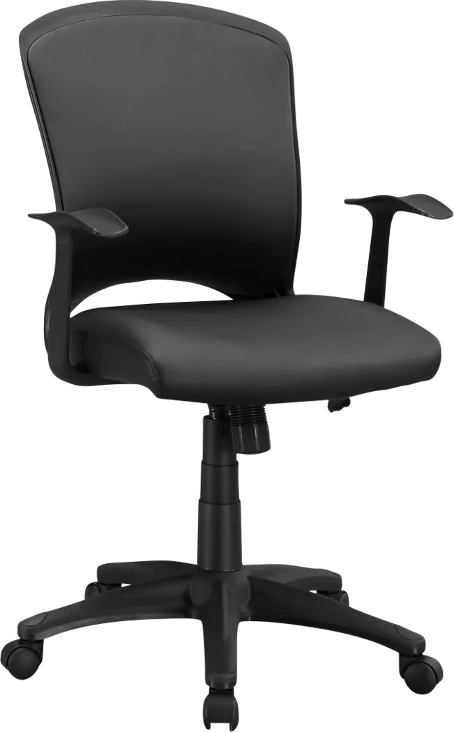 Bardwell Black Desk Chair - Thumbnail - Image 1