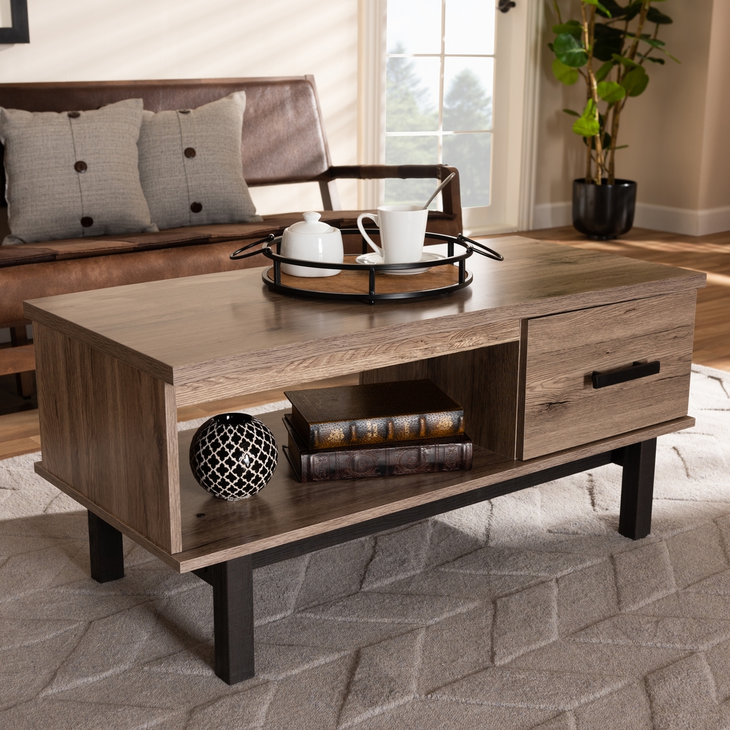 Bareford Oak Cocktail Table - Thumbnail - Image 2
