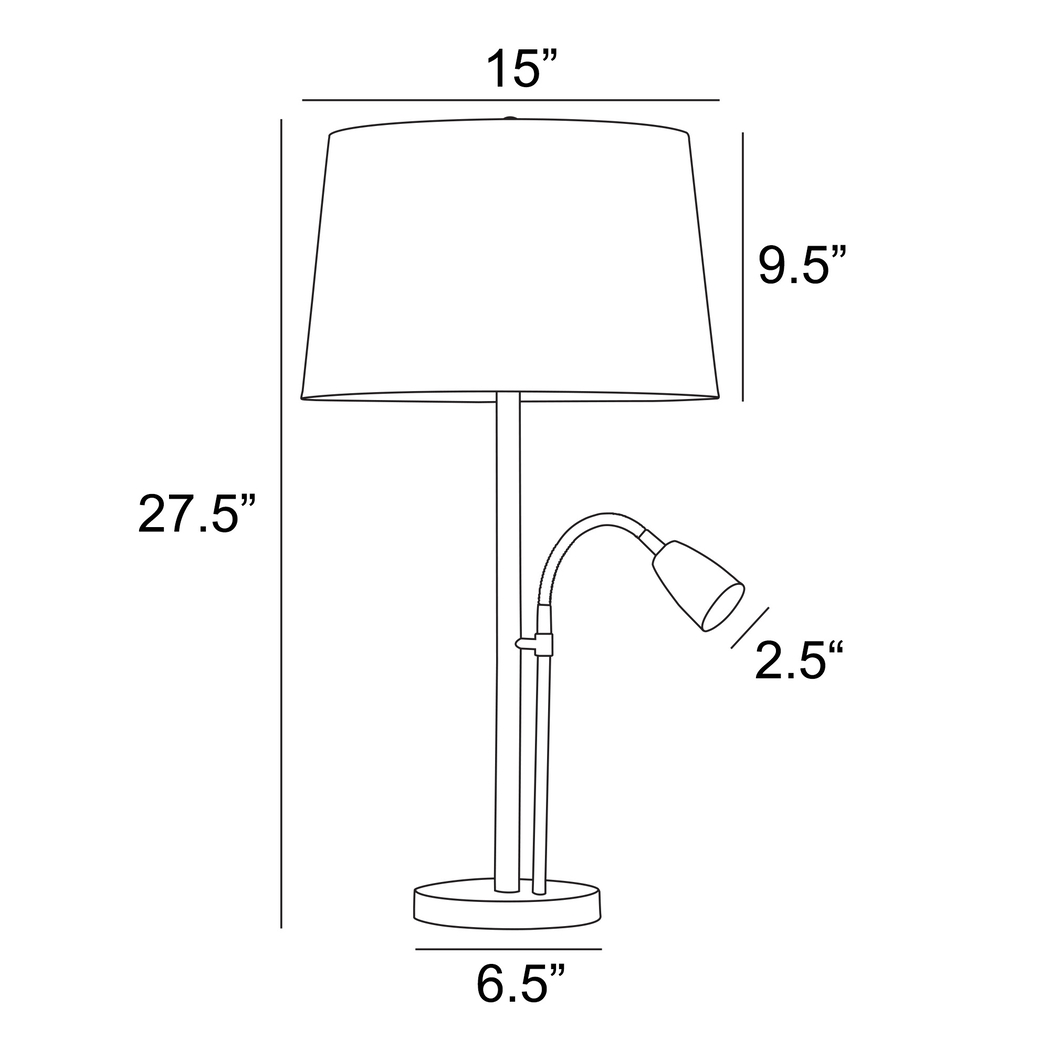 Bargello Farm Nickel Table Lamps, Set of 2 - Thumbnail - Image 5