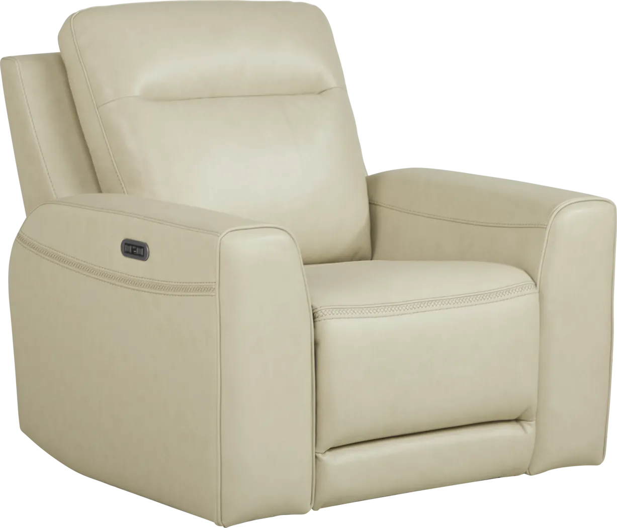 Bargotti Ice Leather Dual Power Recliner - Thumbnail - Image 1