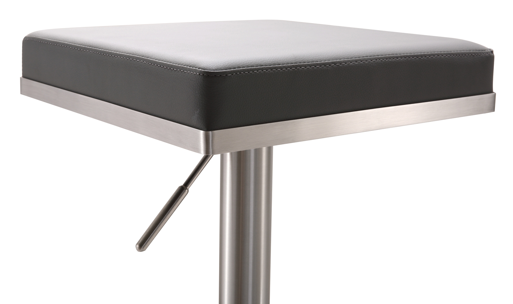 Bari Gray Adjustable Swivel Barstool - Thumbnail - Image 2