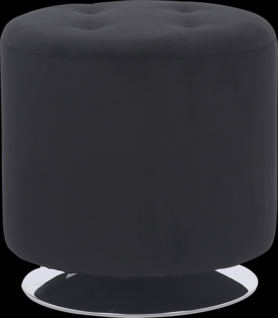 Bariff Black Ottoman - Thumbnail - Image 2