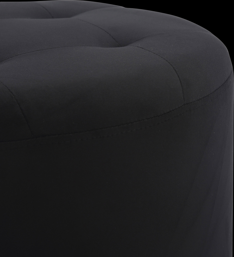 Bariff Black Ottoman - Thumbnail - Image 3