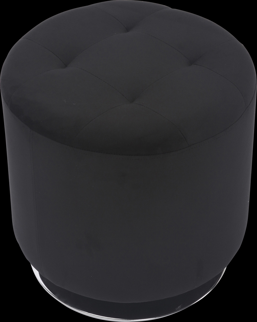 Bariff Black Ottoman - Thumbnail - Image 5
