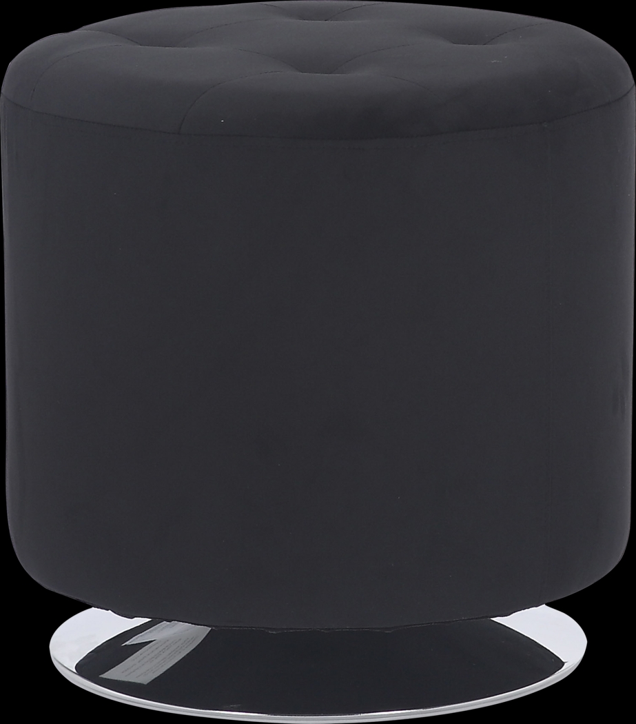 Bariff Black Ottoman - Thumbnail - Image 1