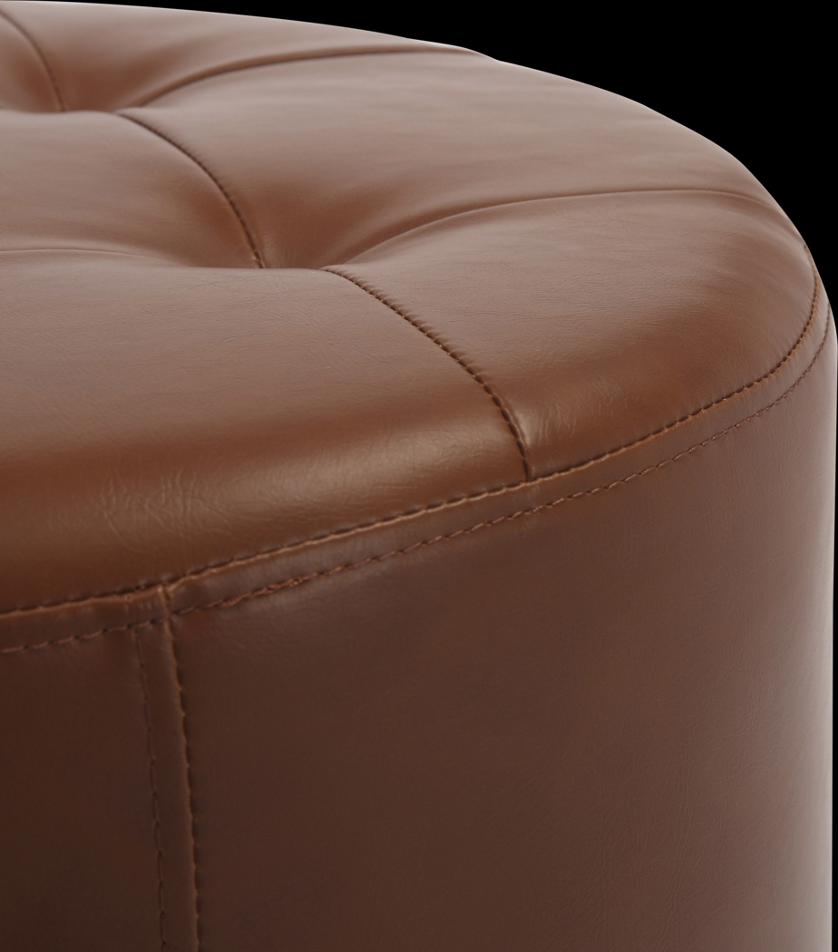 Bariff Brown Ottoman - Thumbnail - Image 3