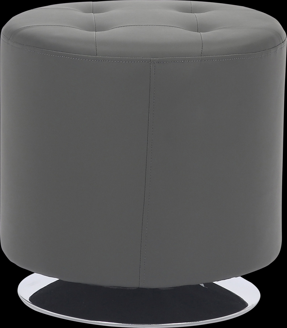 Bariff Dark Gray Ottoman - Thumbnail - Image 2