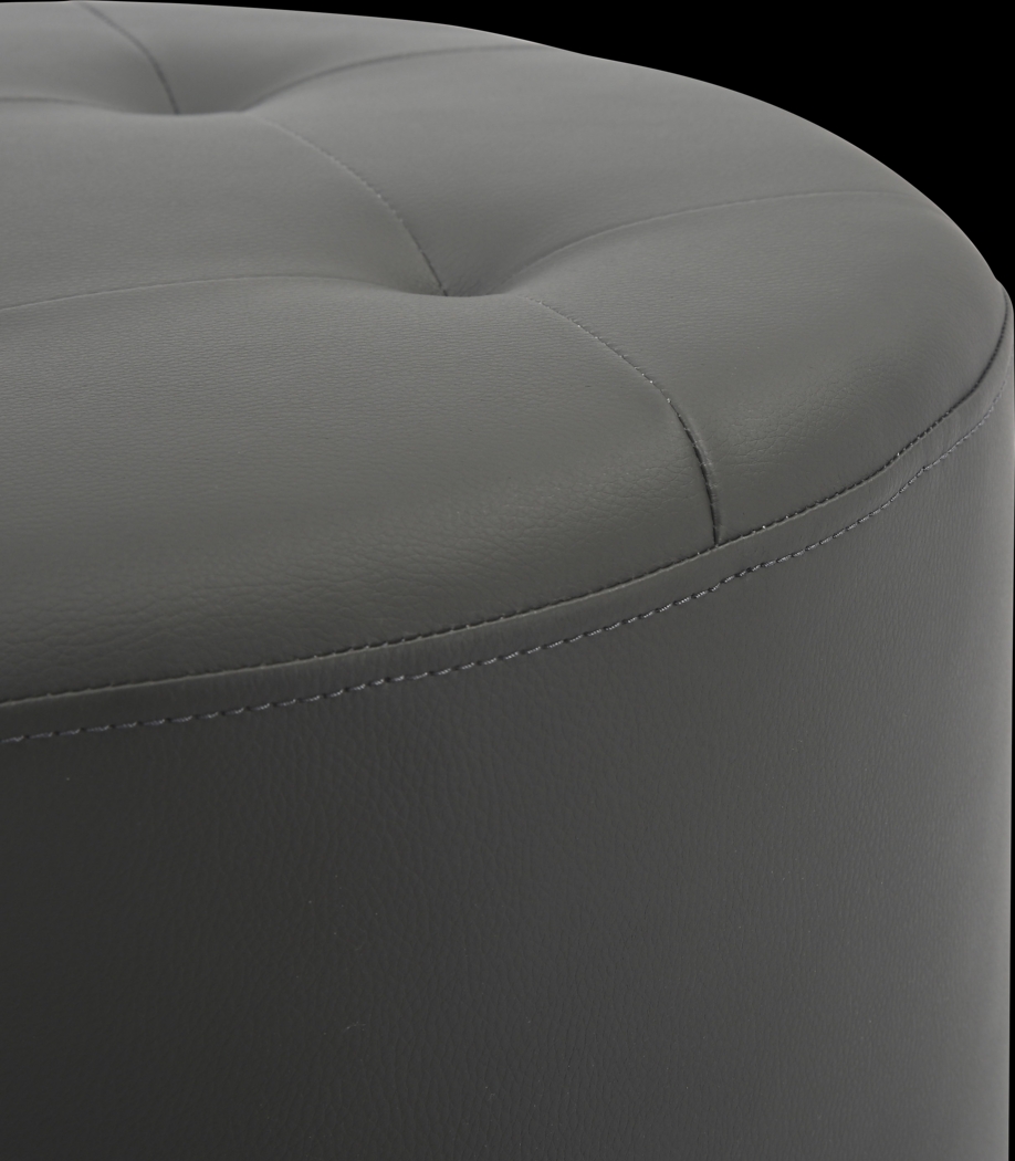 Bariff Dark Gray Ottoman - Thumbnail - Image 3