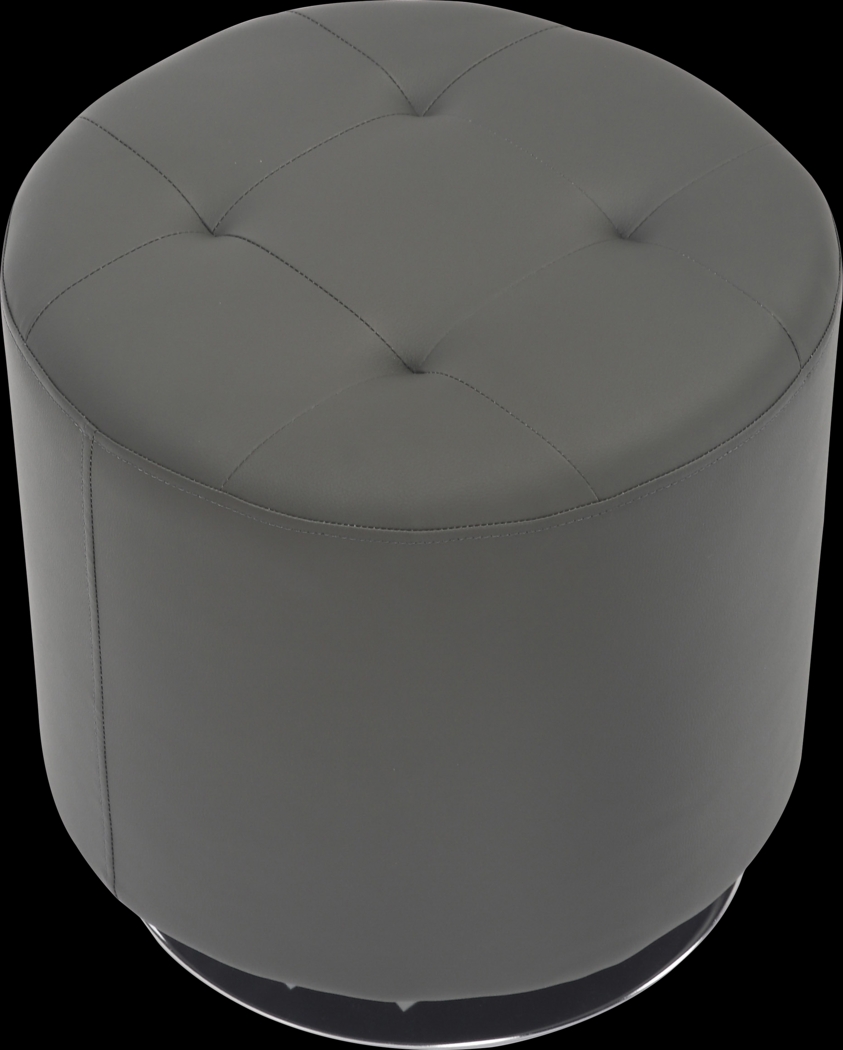 Bariff Dark Gray Ottoman - Thumbnail - Image 5