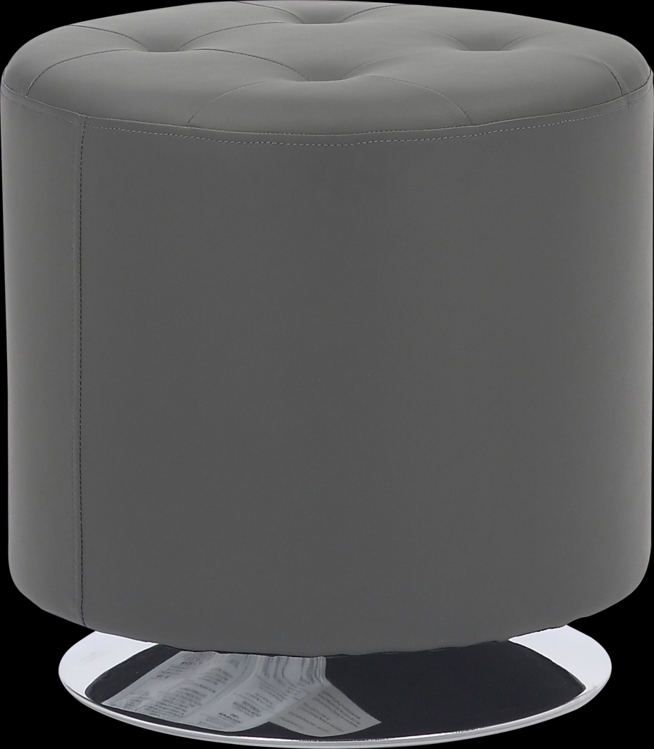 Bariff Dark Gray Ottoman - Thumbnail - Image 1