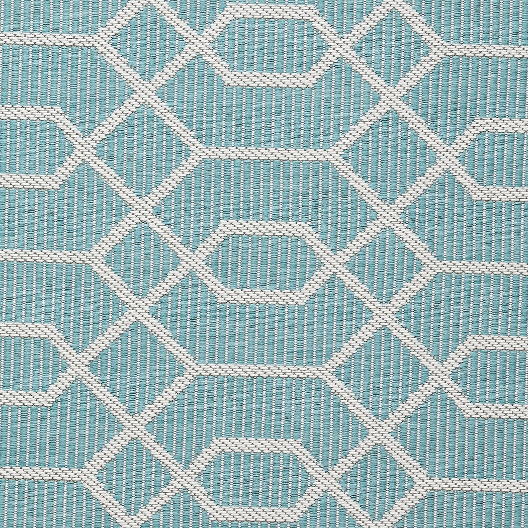 Barika Teal 5'3 x 7' Indoor/Outdoor Rug - Thumbnail - Image 8
