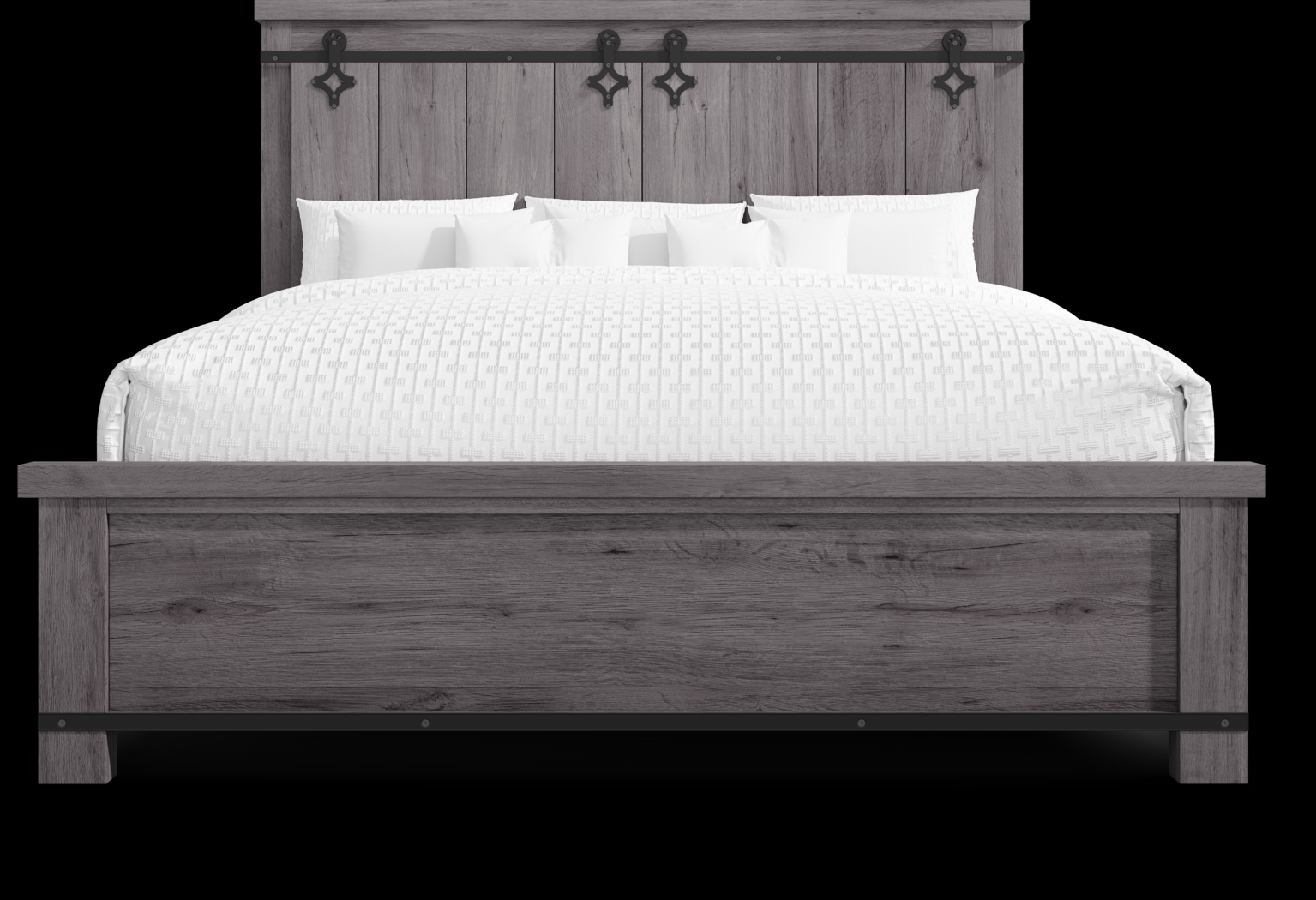 Barinas Gray 3 Pc King Bed - Thumbnail - Image 3