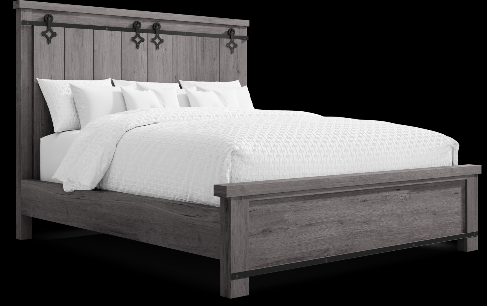 Barinas Gray 3 Pc King Bed - Thumbnail - Image 1